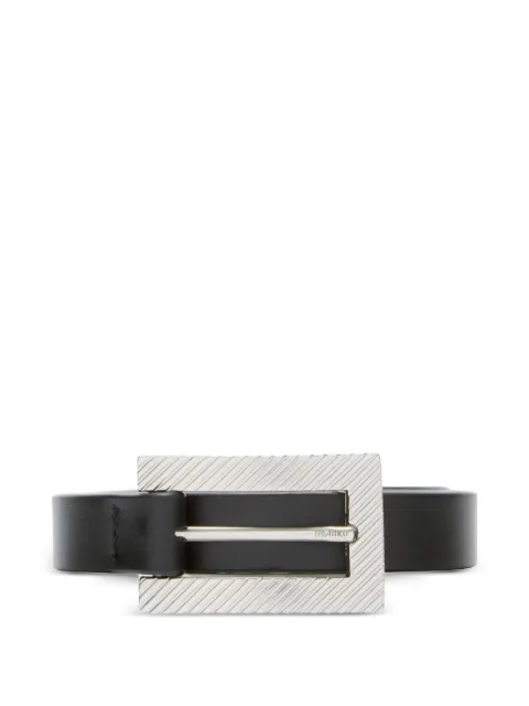 The Attico leather buckle belt