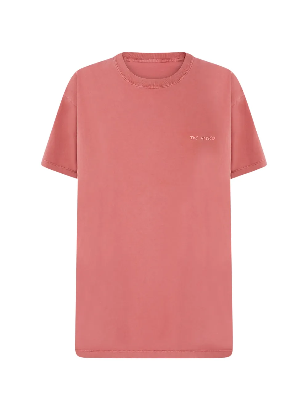 The Attico faded cotton T-shirt - Rosa