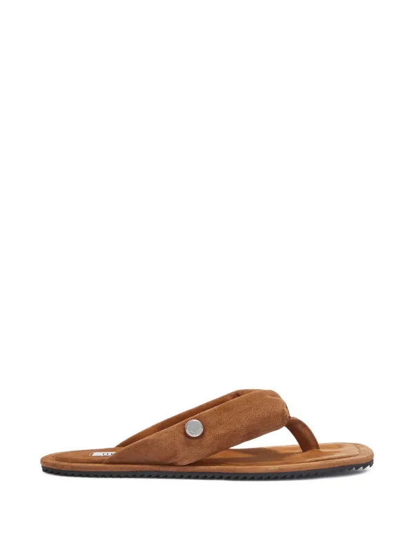 The Attico Indie Thong Sandals in Brown