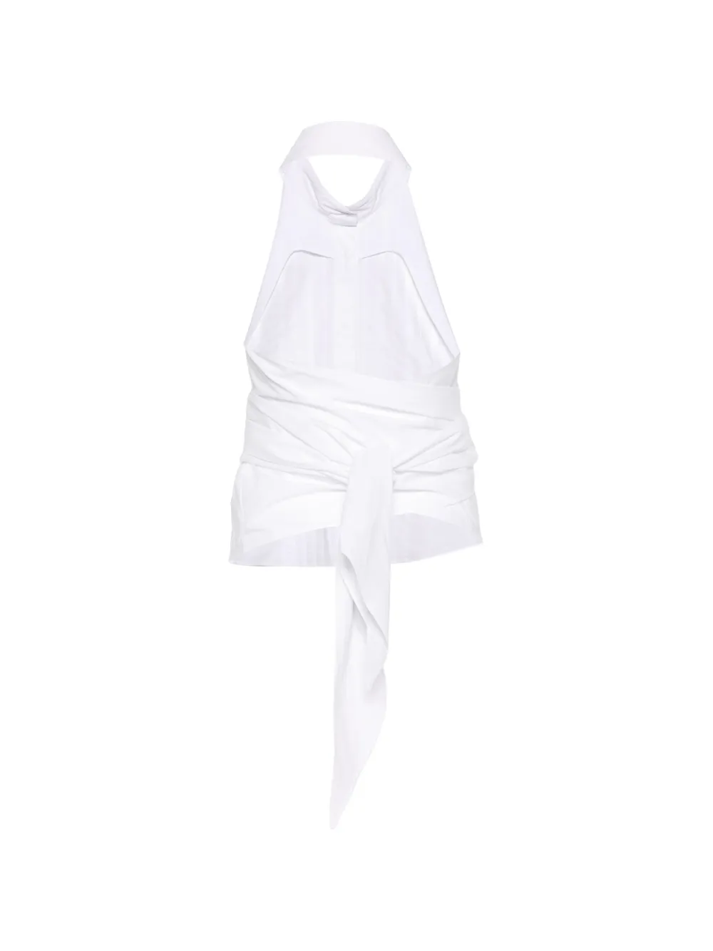  P.a.r.o.s.h. Top Con Pliegues - Blanco 