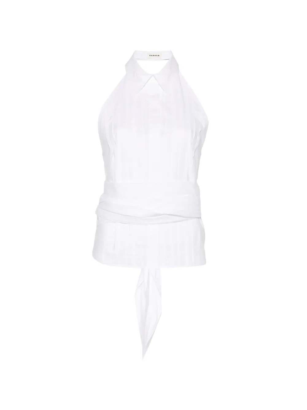 P.A.R.O.S.H. pleated top - Bianco