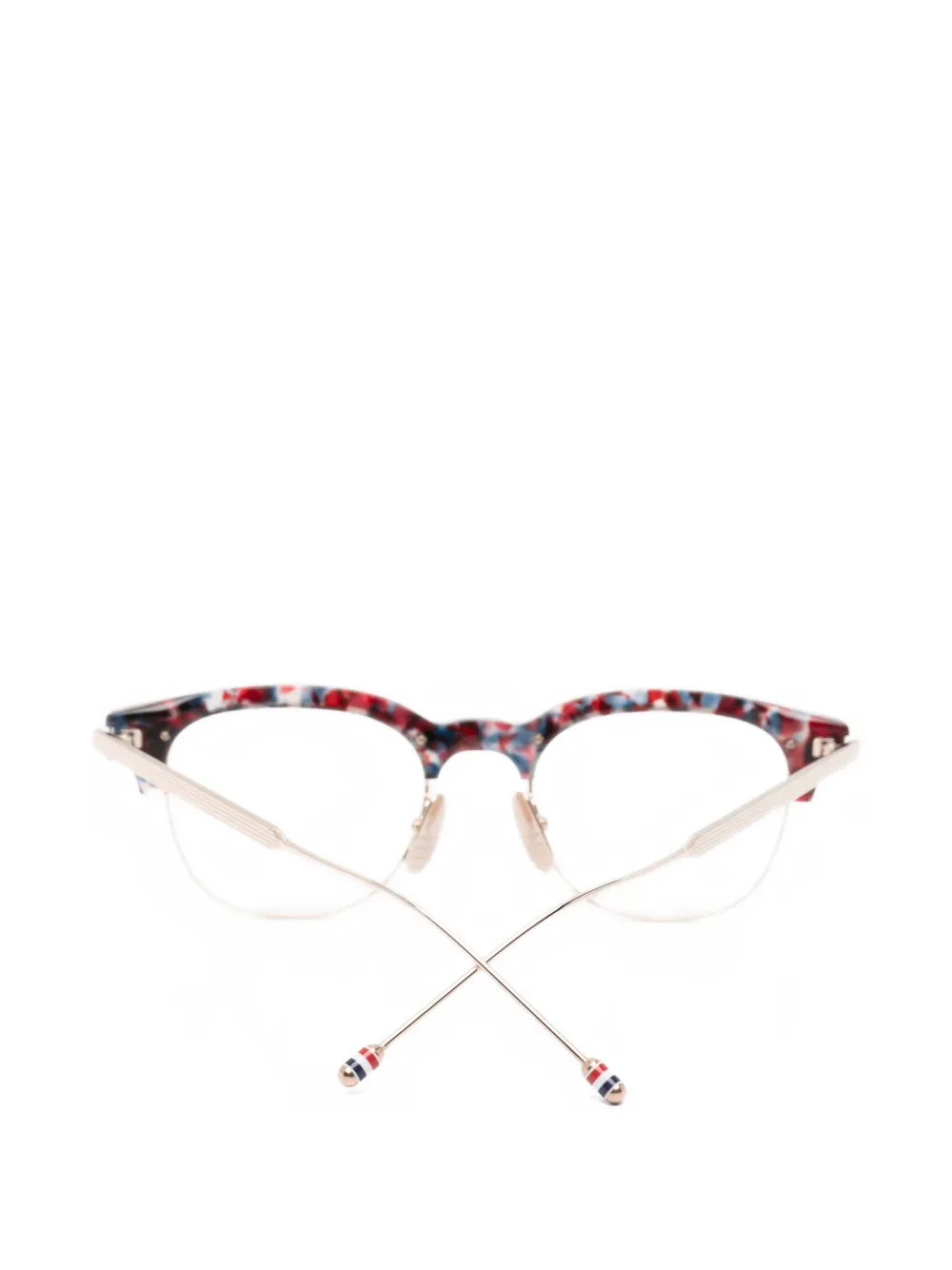 Thom Browne Eyewear Bril met rond montuur Goud