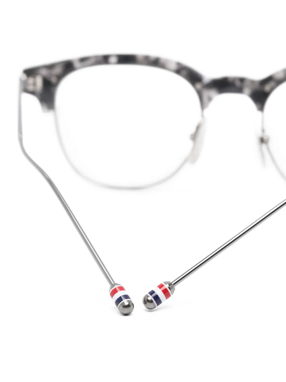 Thom Browne Eyewear Bril met brug Grijs