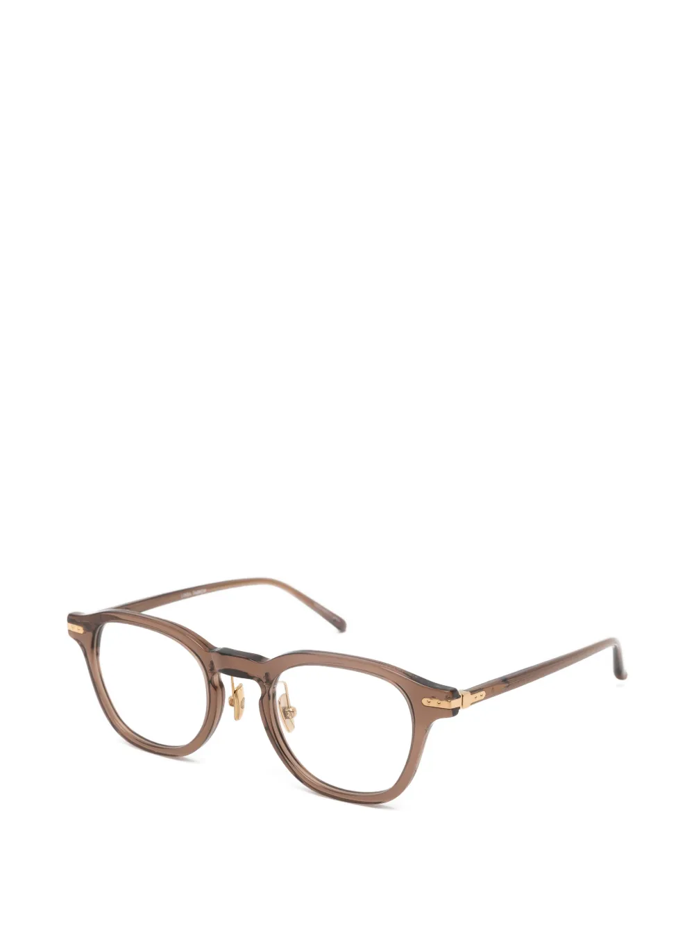 Linda Farrow Nouvel bril met rond montuur Bruin