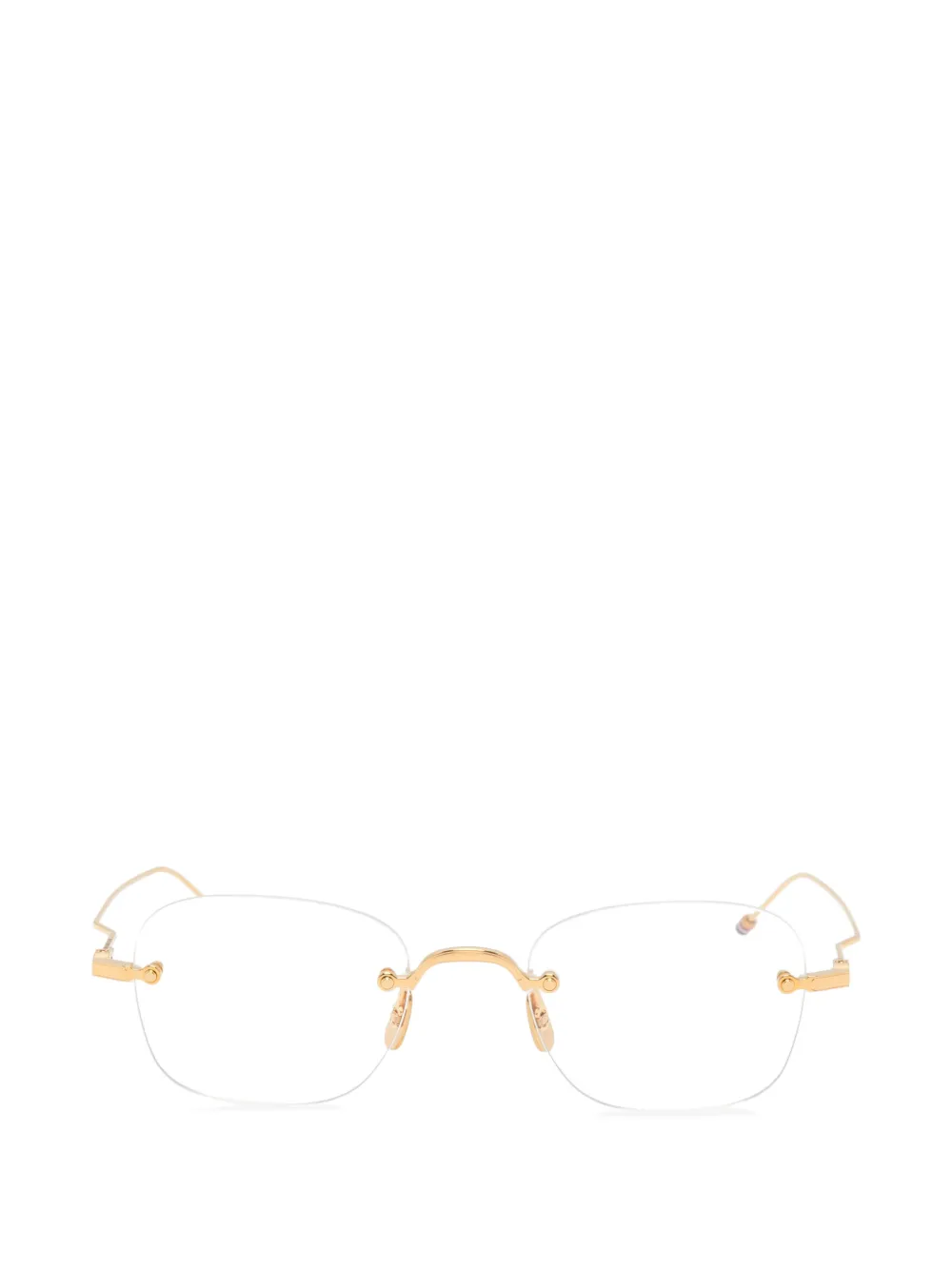Thom Browne Eyewear Occhiali da sole geometrici - Oro