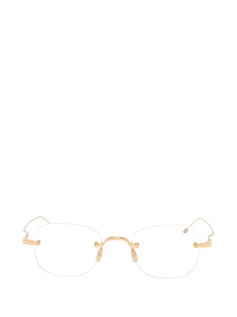 Thom Browne Eyewear rimless geometric-frame glasses