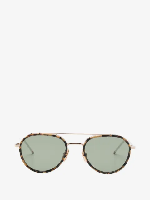 Thom Browne Eyewear солнцезащитные очки-пилоты