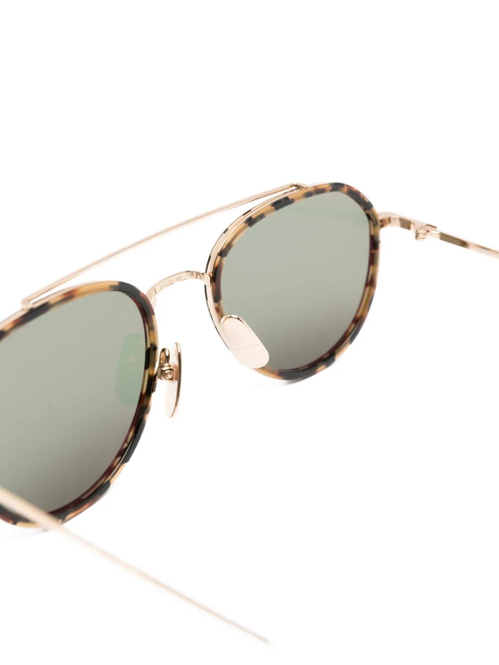 Thom Browne Eyewear Zonnebril met piloten montuur Bruin