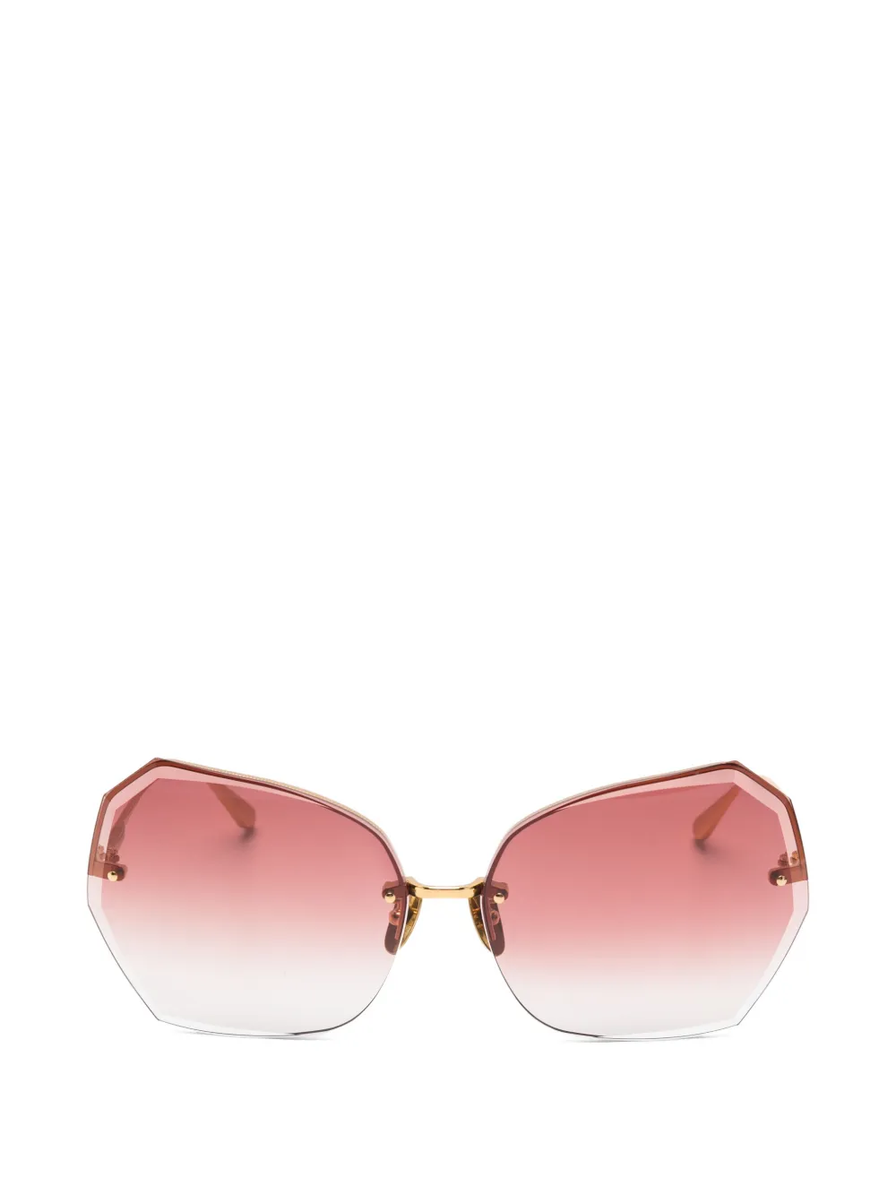 Linda Farrow Occhiali da sole Lila con montatura geometrica - Oro