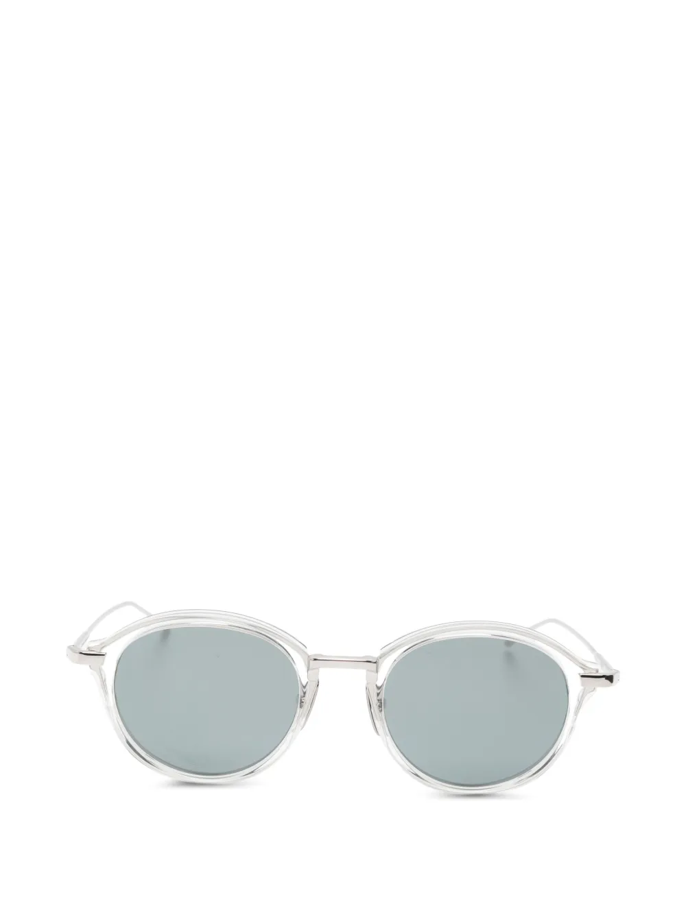 Thom Browne Eyewear Occhiali da sole tondi - Bianco