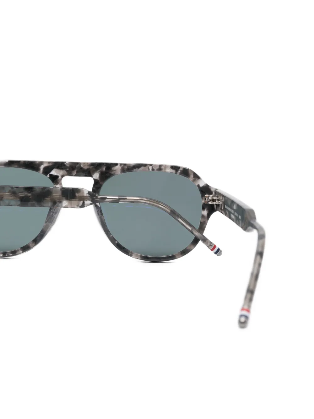 Thom Browne Eyewear Zonnebril met rond montuur Grijs