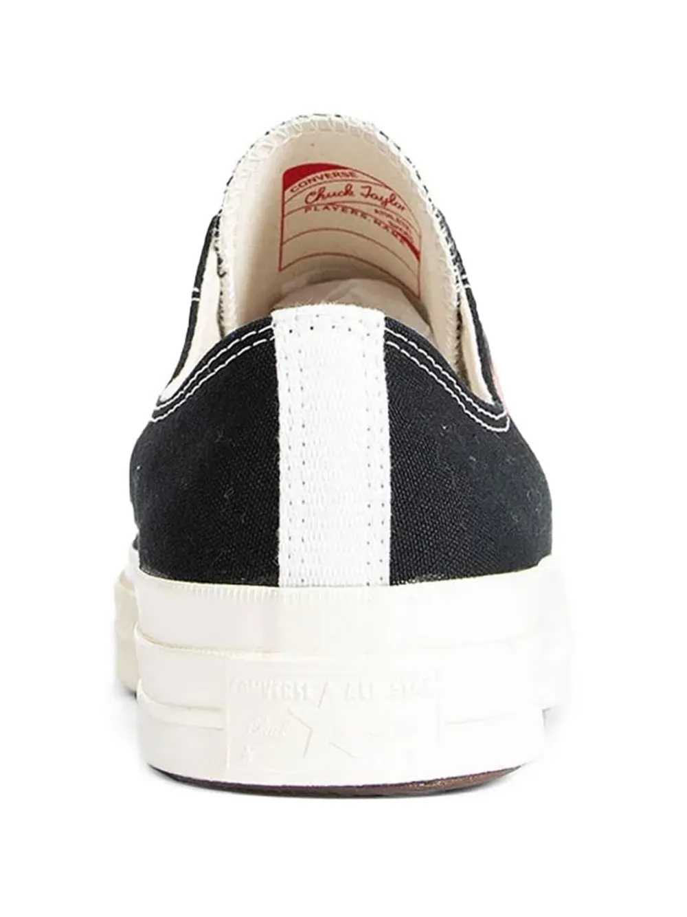 Comme Des Garçons Play x Converse Chuck 70 sneakers met hartpatroon Zwart