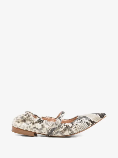 P.A.R.O.S.H. pointed-toe ballerina shoes