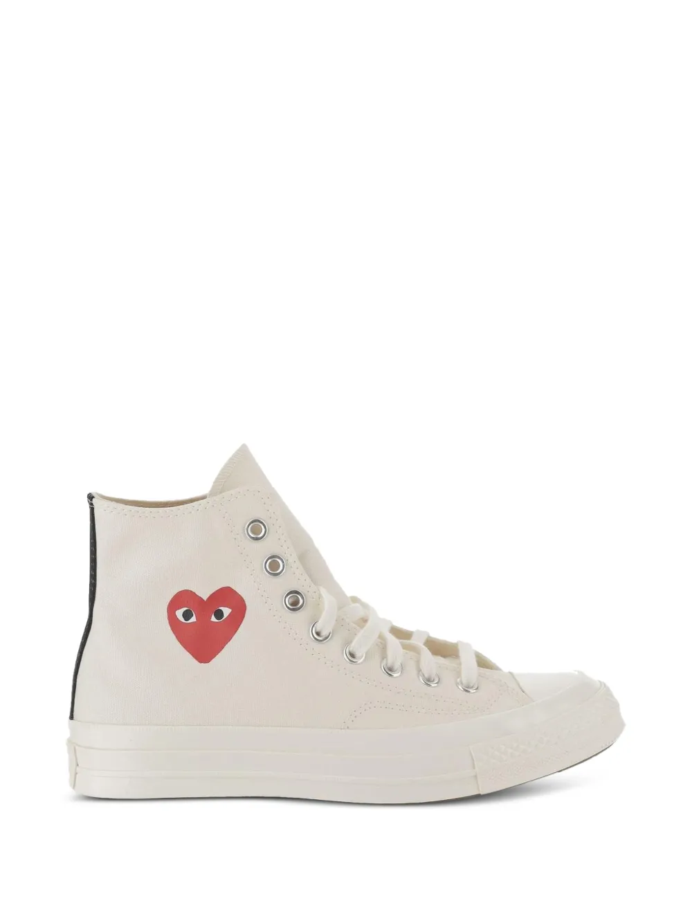 Comme Des Garçons Play x Converse Chuck 70 high-top sneakers met hartpatroon Beige