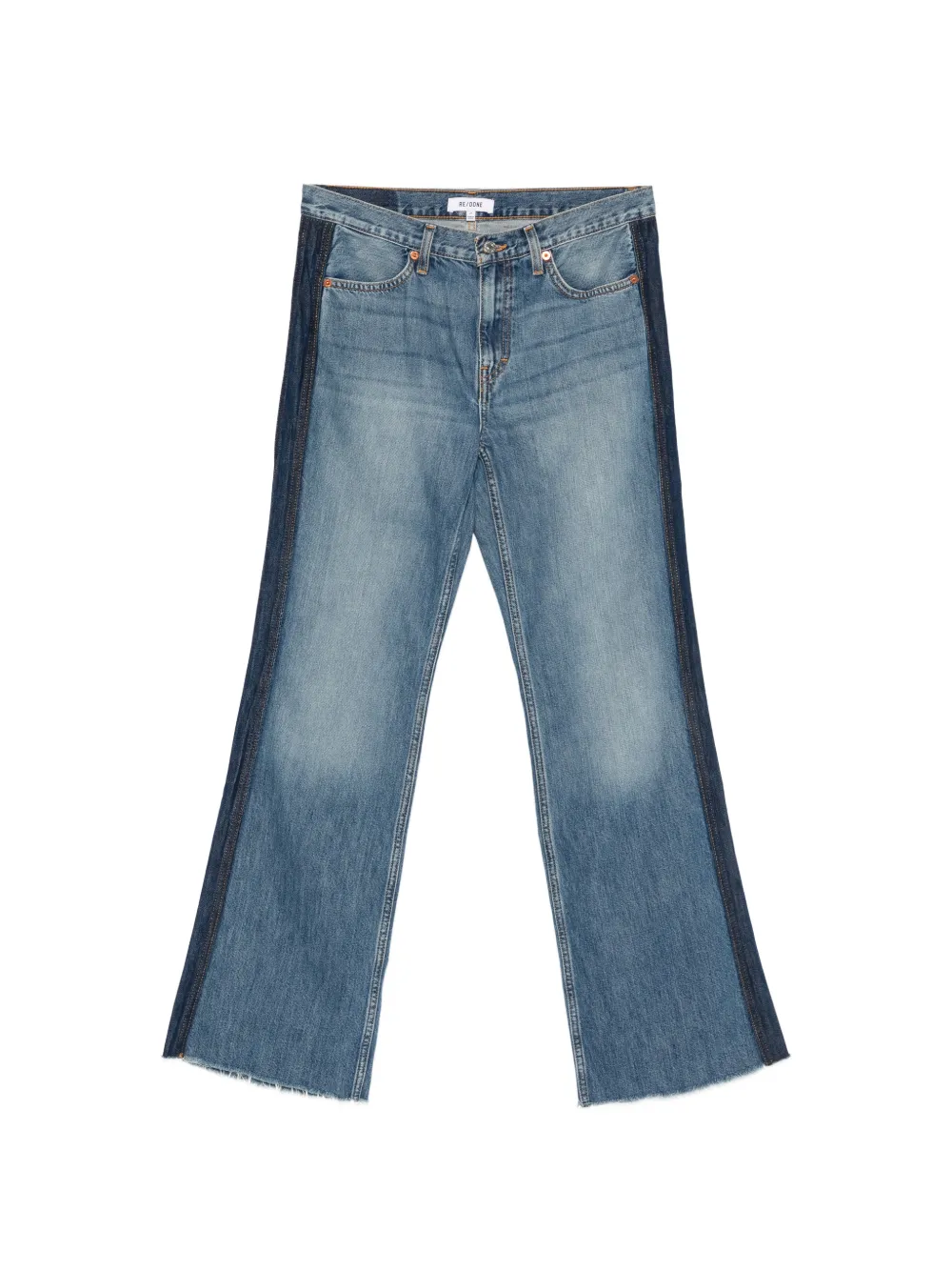 RE/DONE frayed-hem jeans - Blu