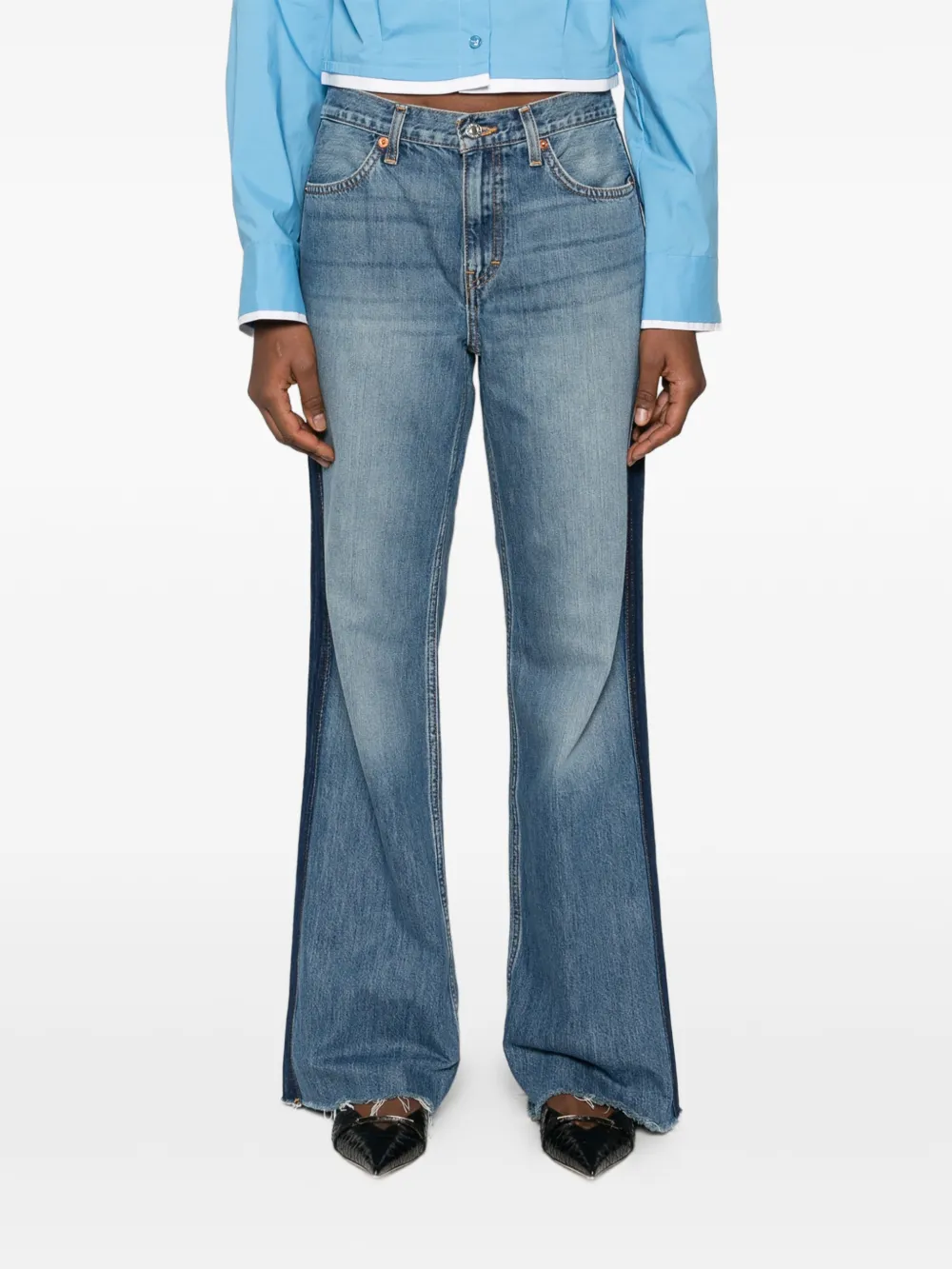  Re/done Frayed-hem Jeans - Blue 