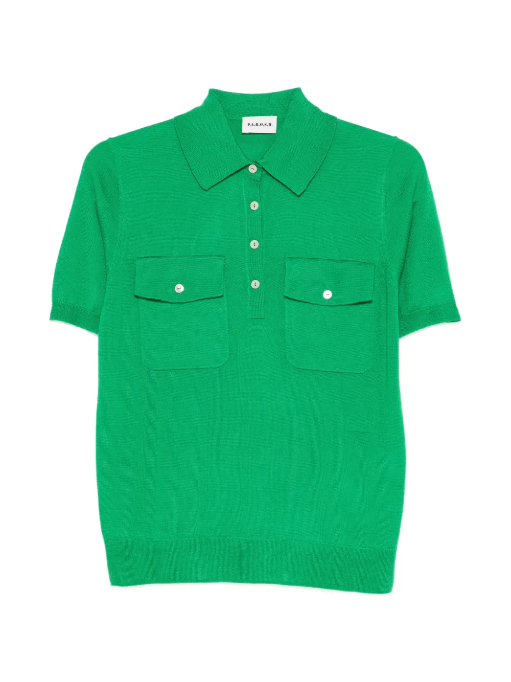 P.A.R.O.S.H. pocket polo top - Verde