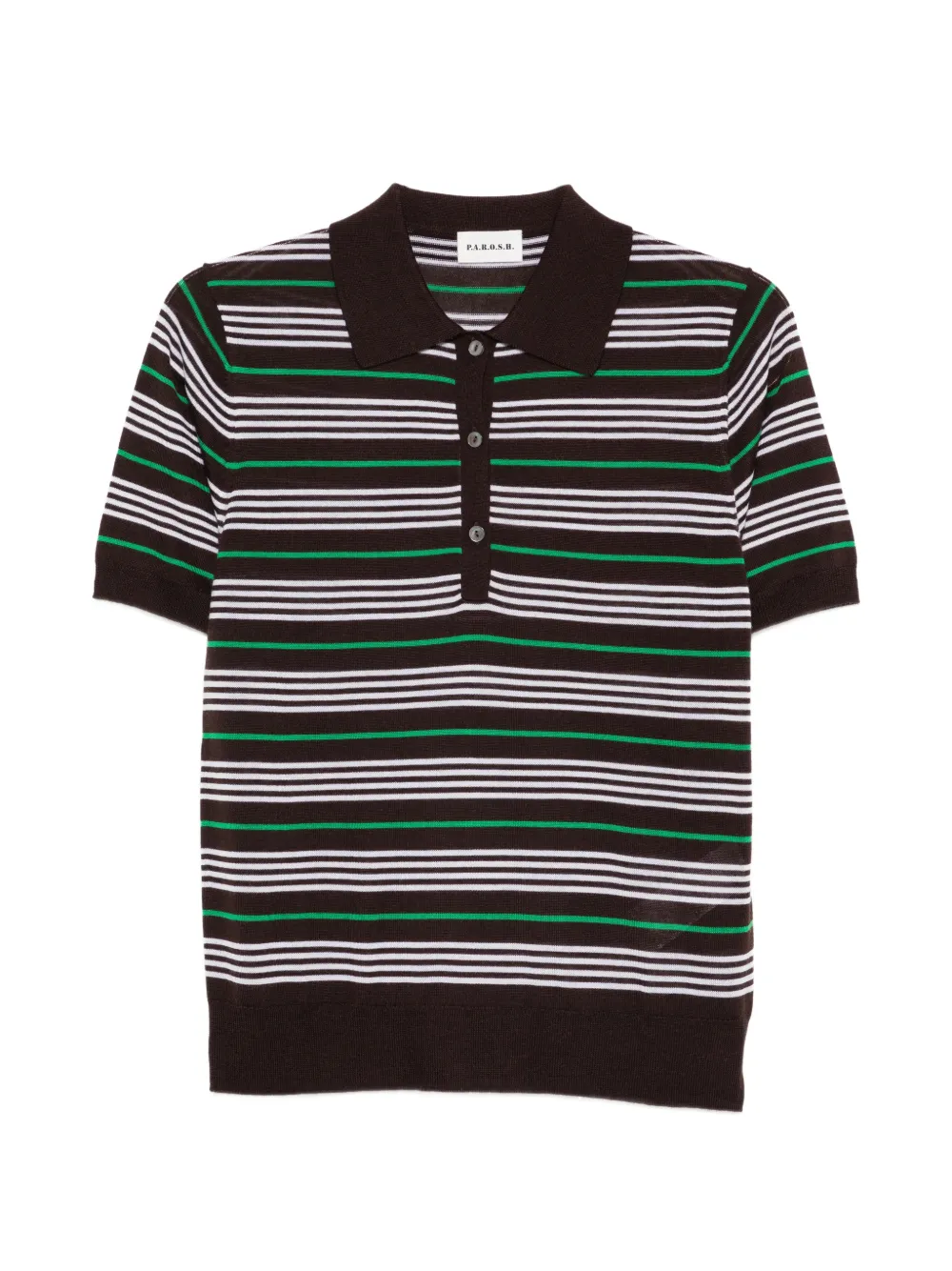 P.A.R.O.S.H. striped polo top - Marrone