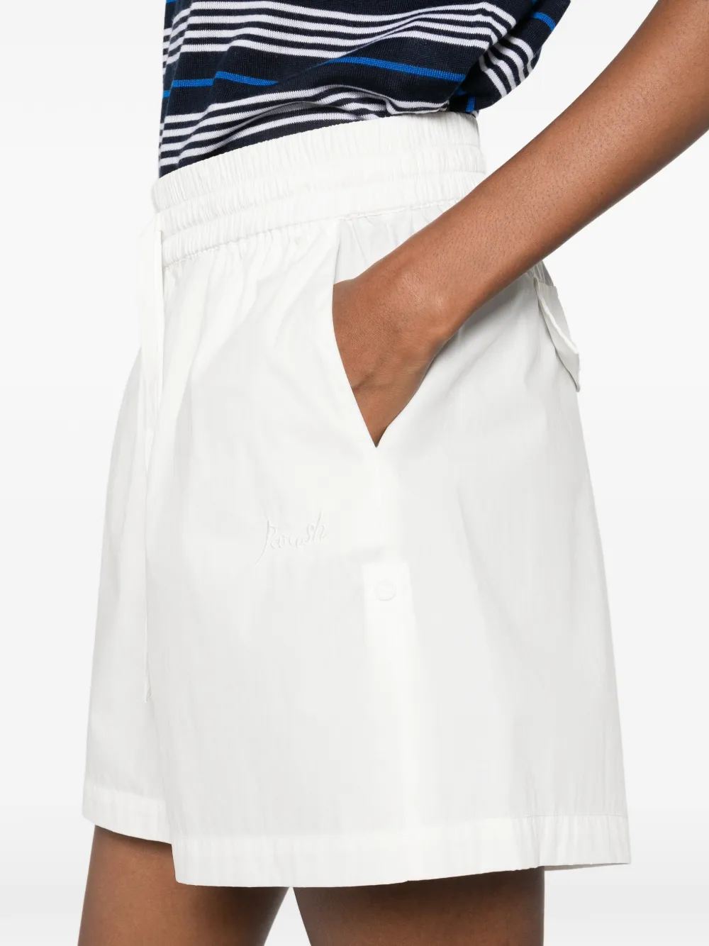P.A.R.O.S.H. Elastische shorts Wit