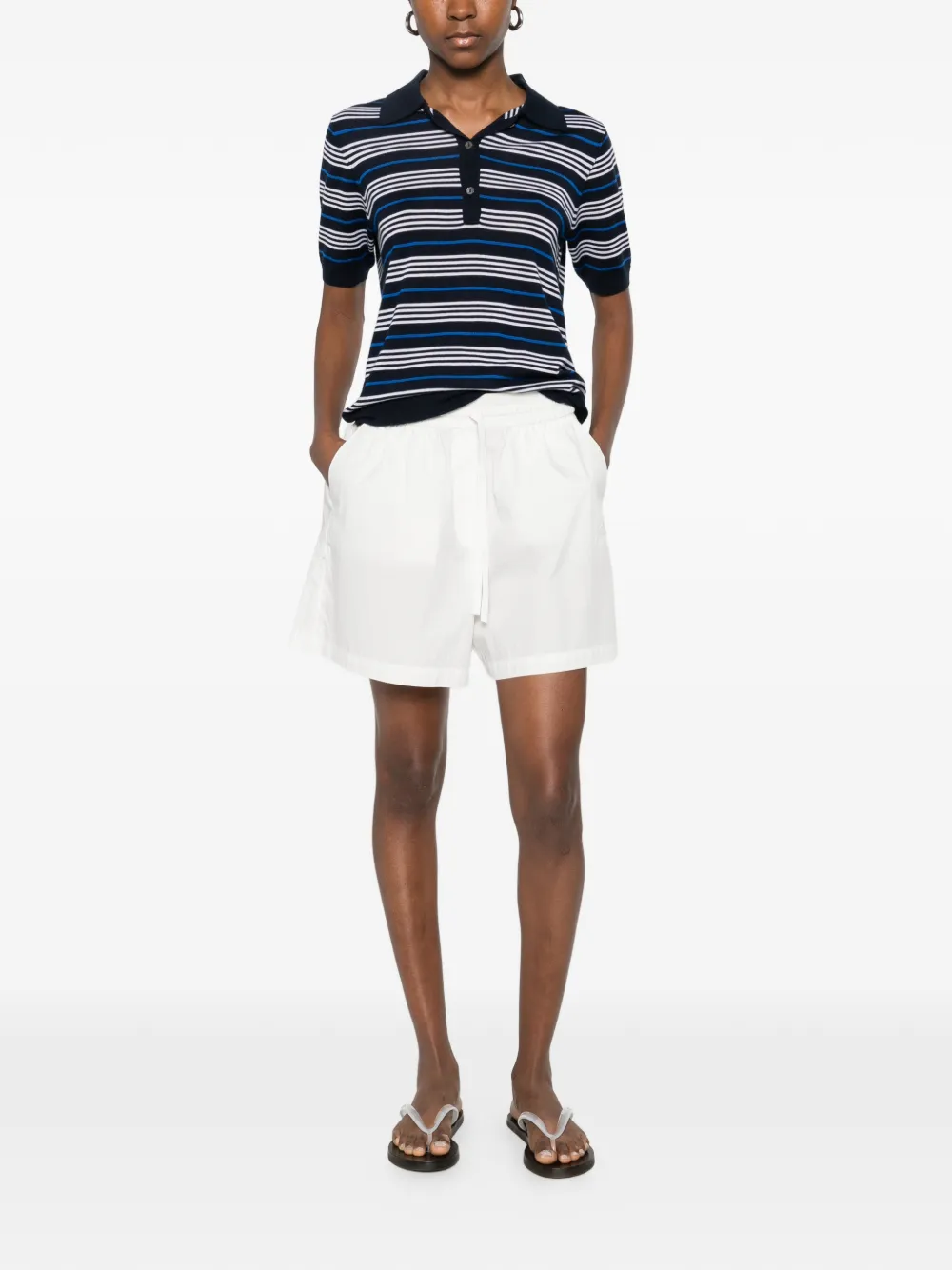 P.A.R.O.S.H. Elastische shorts Wit