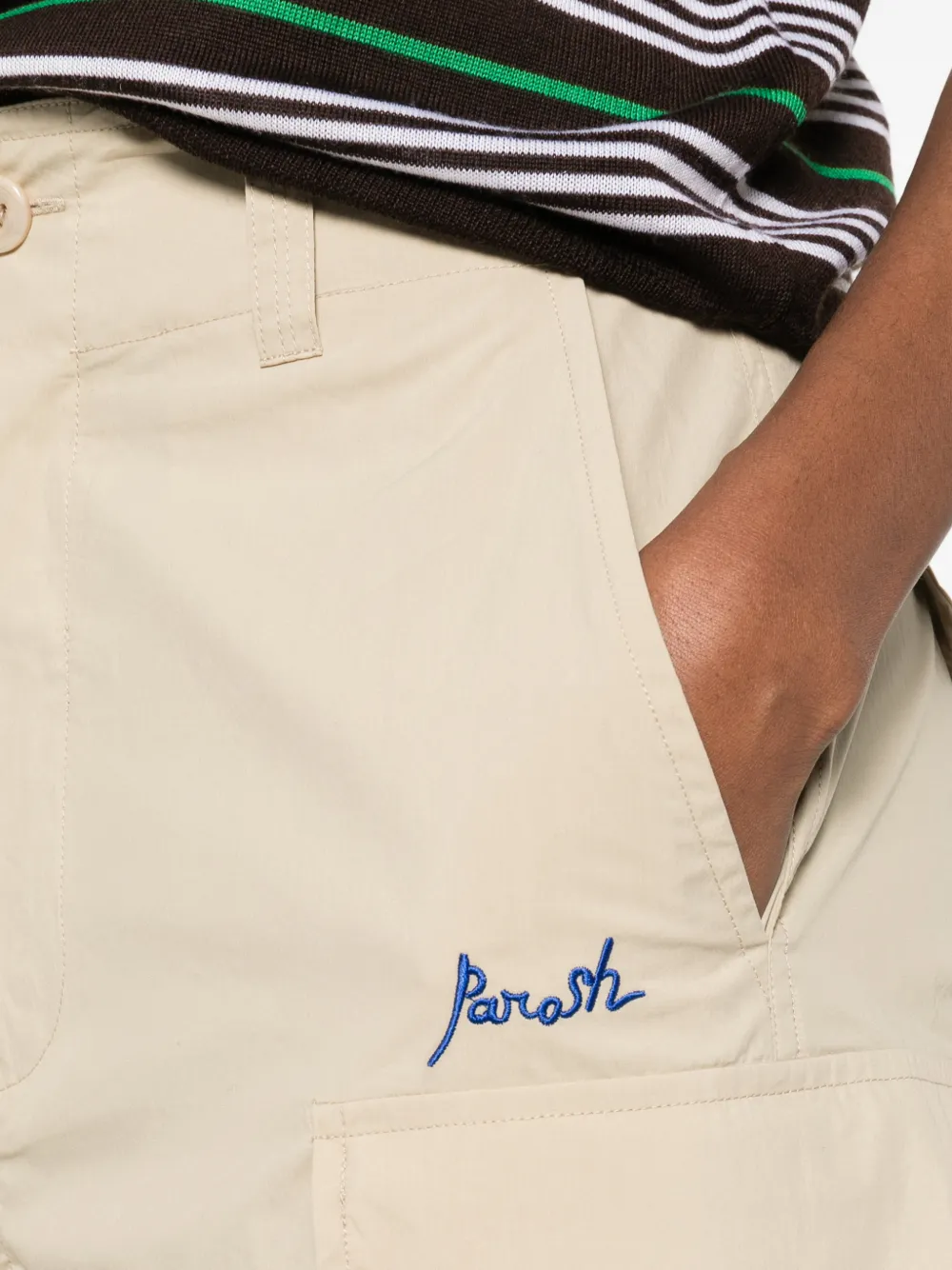 P.A.R.O.S.H. Ninja broek met zak Beige