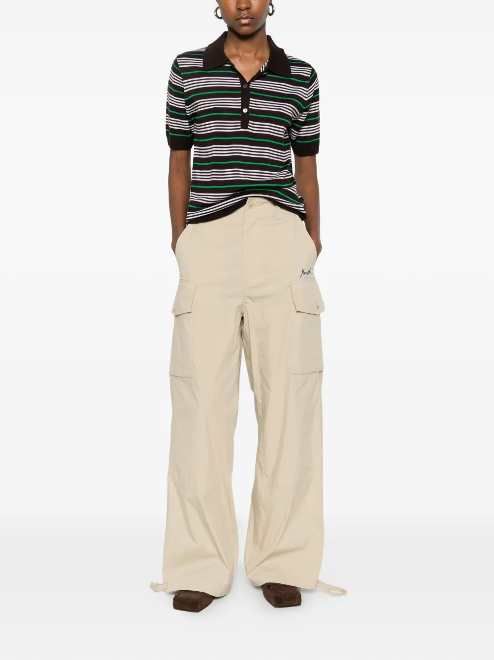 P.A.R.O.S.H. Ninja broek met zak Beige