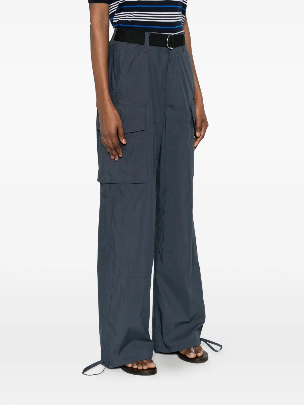  P.a.r.o.s.h. Pocket Detail Trousers - Blue 