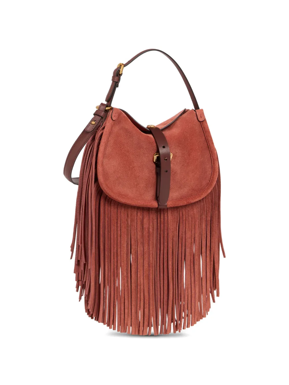 ETRO Pony tas met franjes Rood