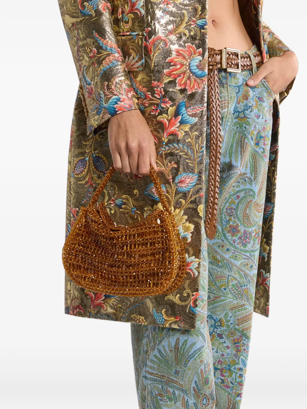 ETRO Pony kleine tas Bruin