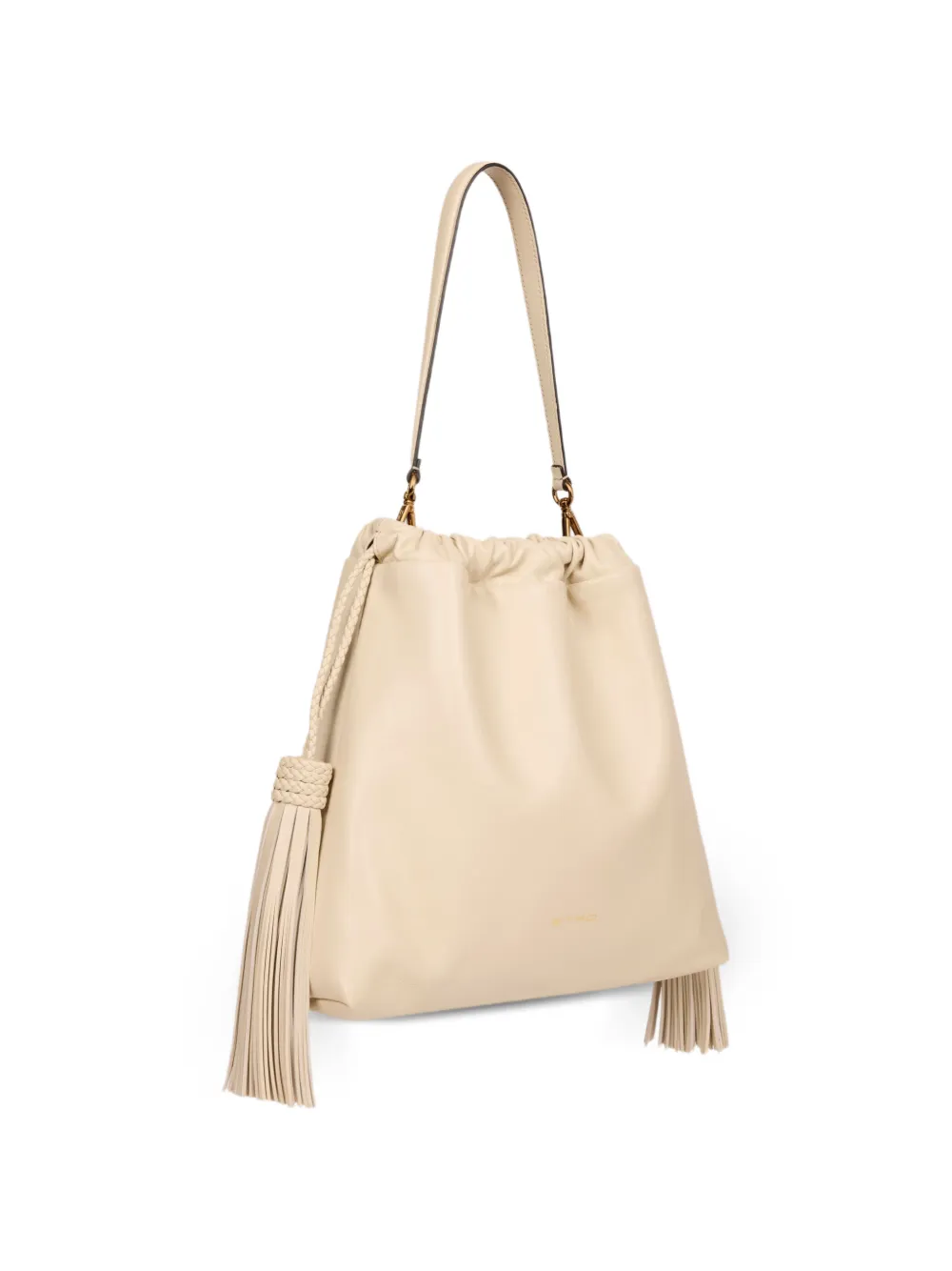 ETRO Medium Kalispera leren tas met kwastjes Beige
