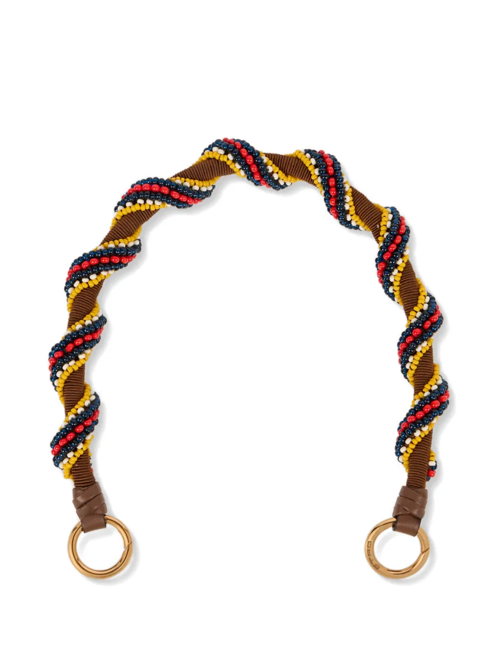 ETRO beaded bag handle - Marrone