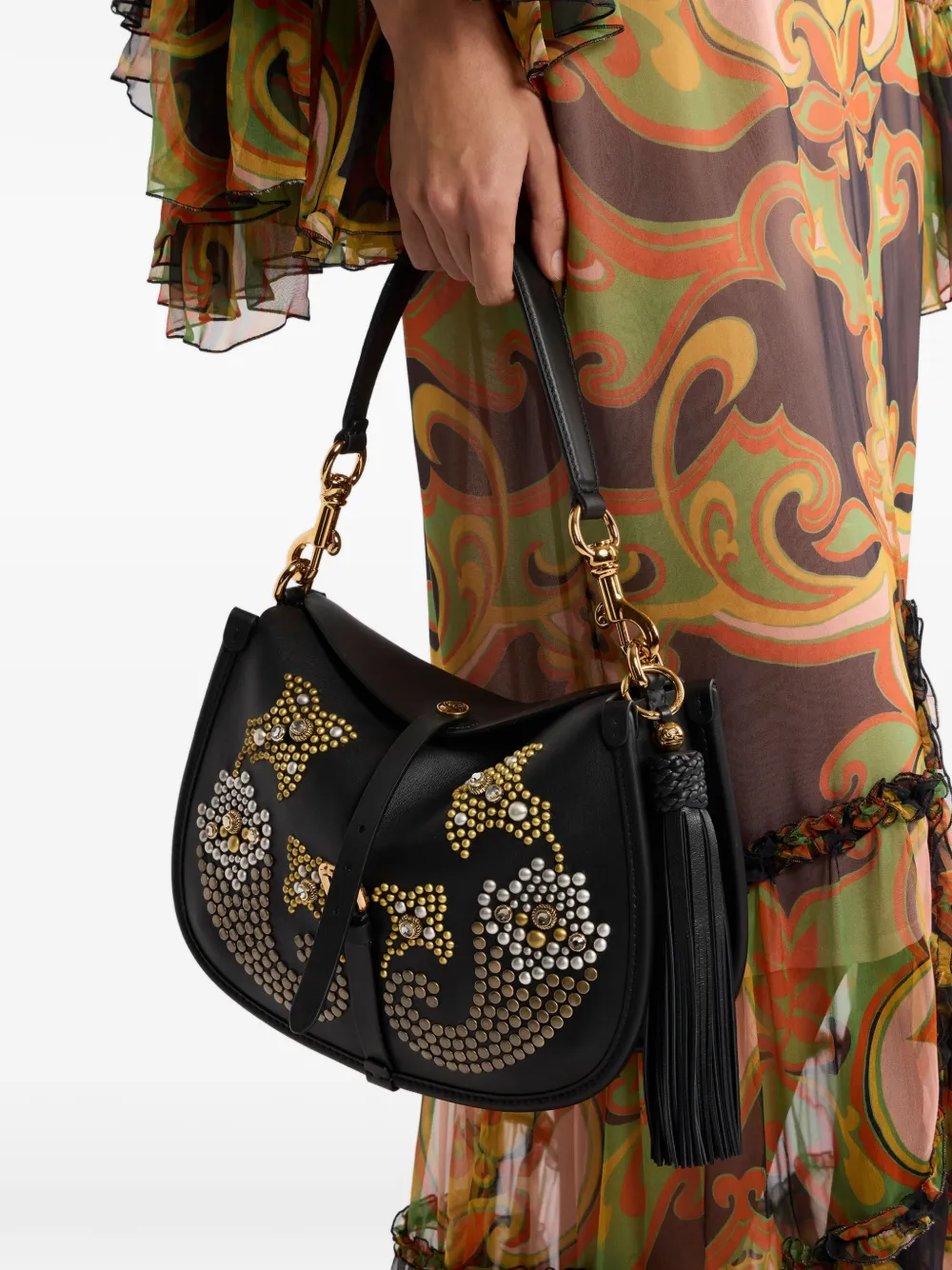  Etro Leather Charm - Black 