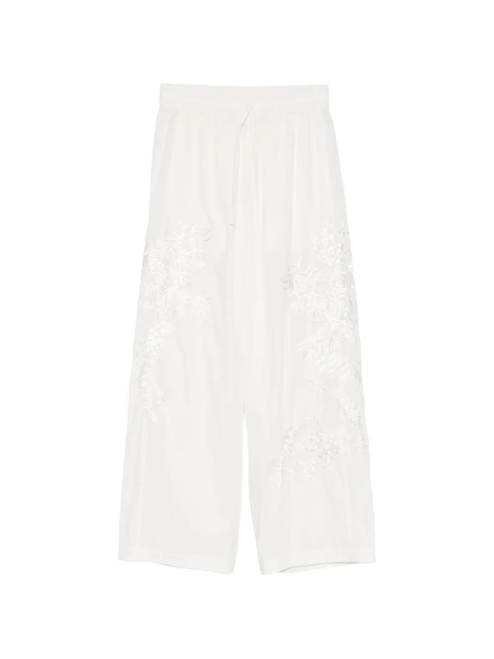 P.A.R.O.S.H. Ninja embroidered trousers - Bianco
