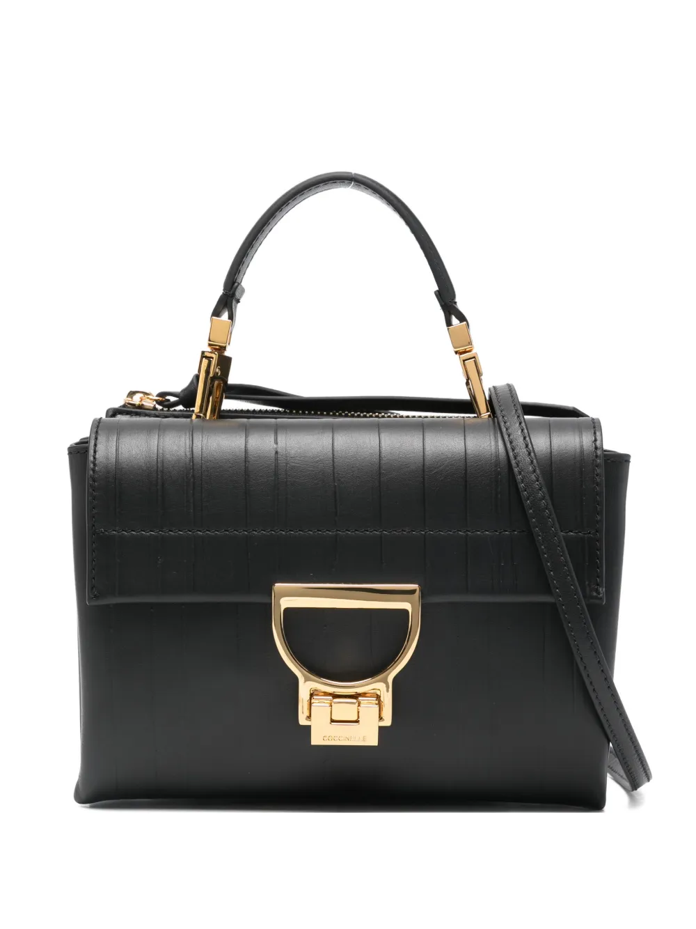 Coccinelle logo hardware satchel - Nero