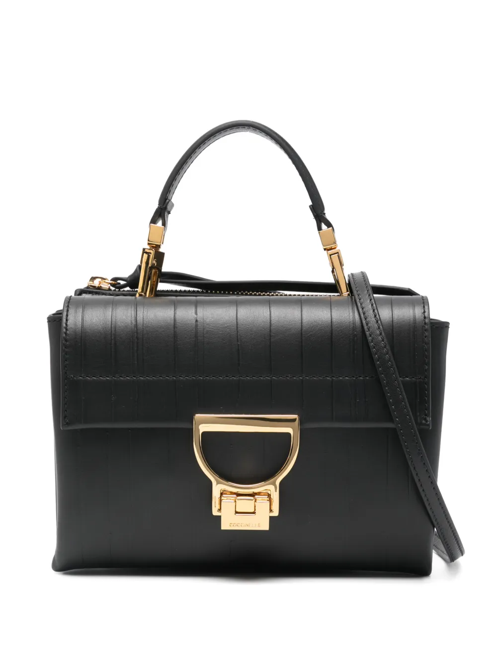 Coccinelle logo hardware satchel - Nero