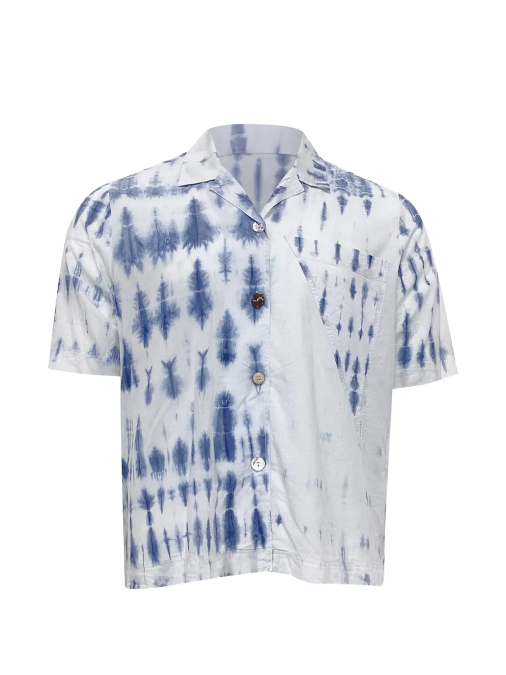 Nanushka Taio print short-sleeve top - Bianco