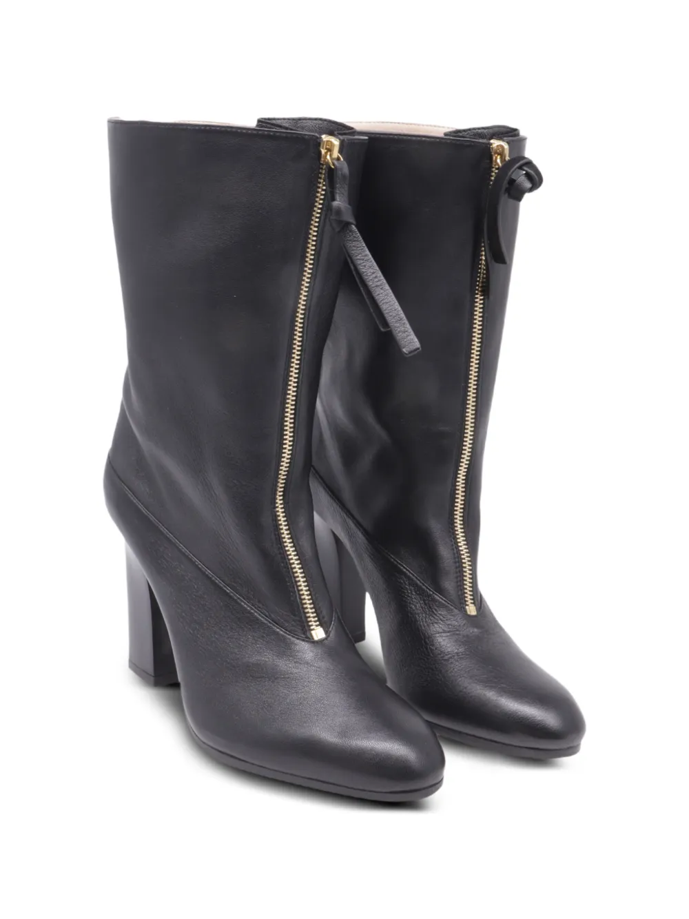 Stuart Weitzman 프런트 지퍼 힐 부츠