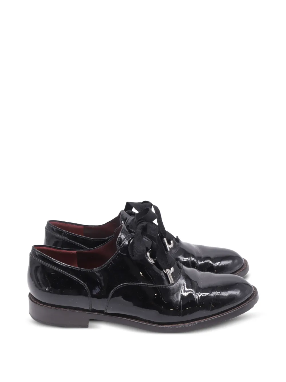 Marc Jacobs Vintage lace-up patent leather shoes - Schwarz