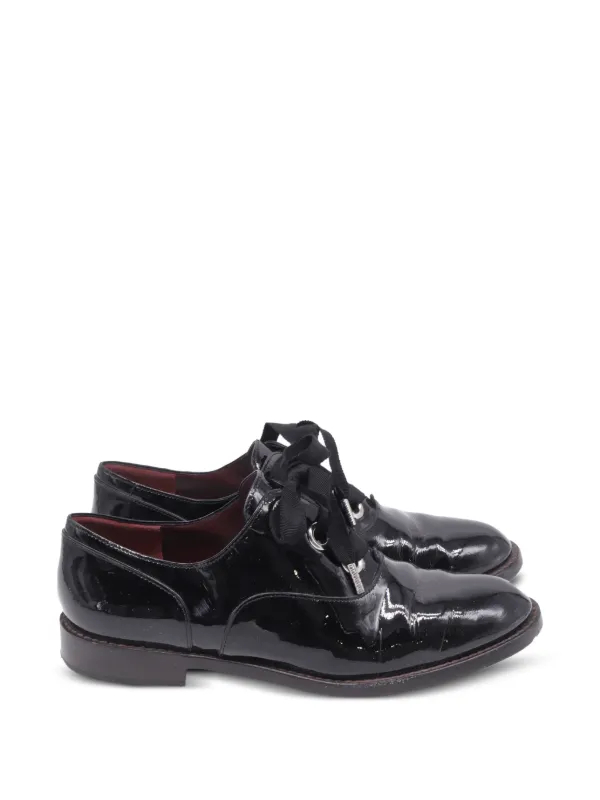 MARC JACOBS黒 レザー レースアップシューズ 厚底 MARC JACOBS 【公式