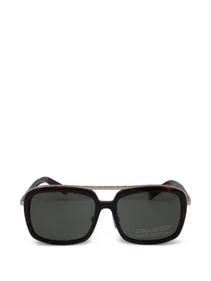 DSQUARED2 オーバーサイズ サングラス | ブラック | FARFETCH JP