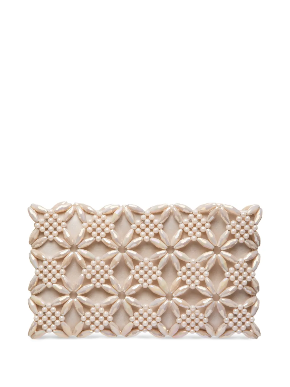 0711 Rhea beaded clutch bag - Toni neutri