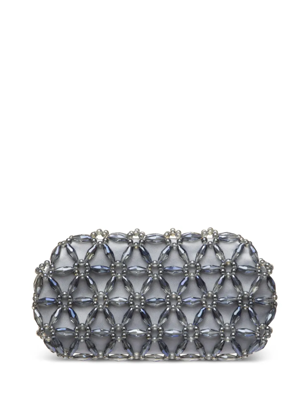 0711 Clutch Tebea con decorazione - Grigio