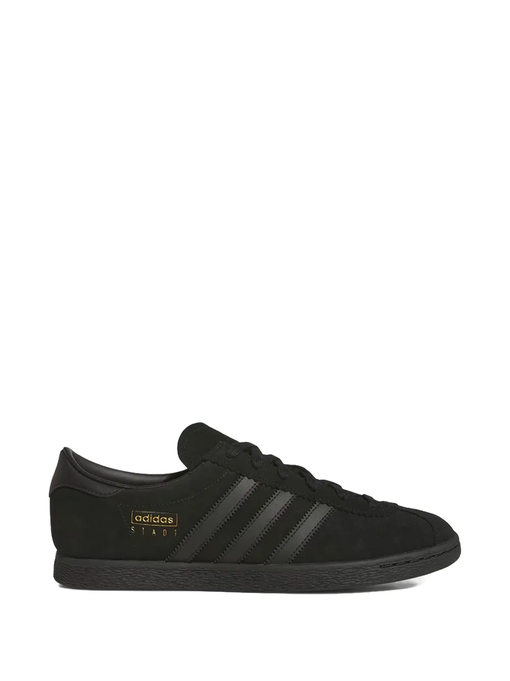 adidas Stadt three stripes lace-up sneakers – Black