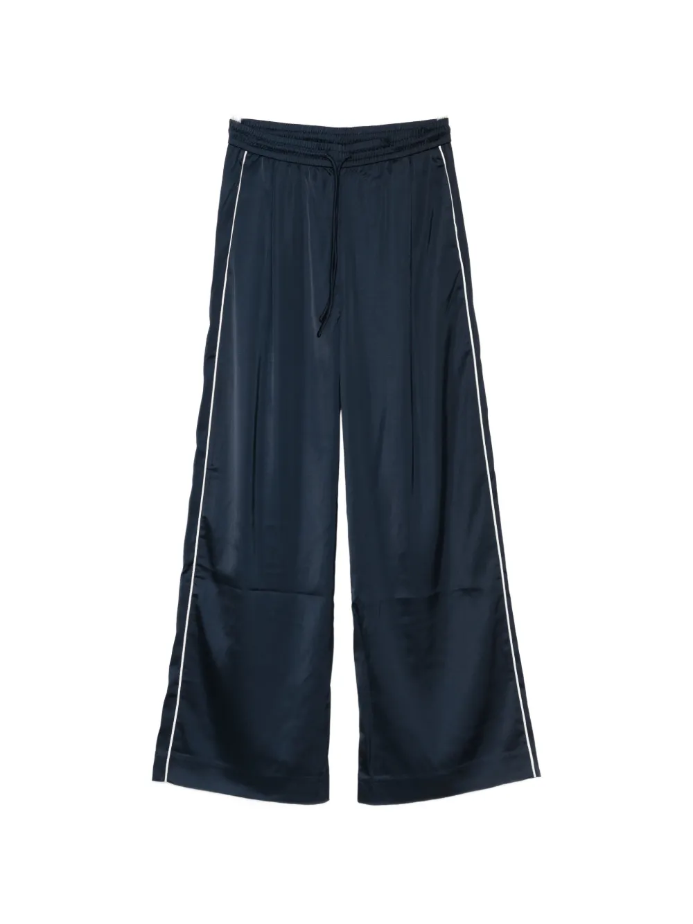 Gestuz drawstring stripe trousers - Blu