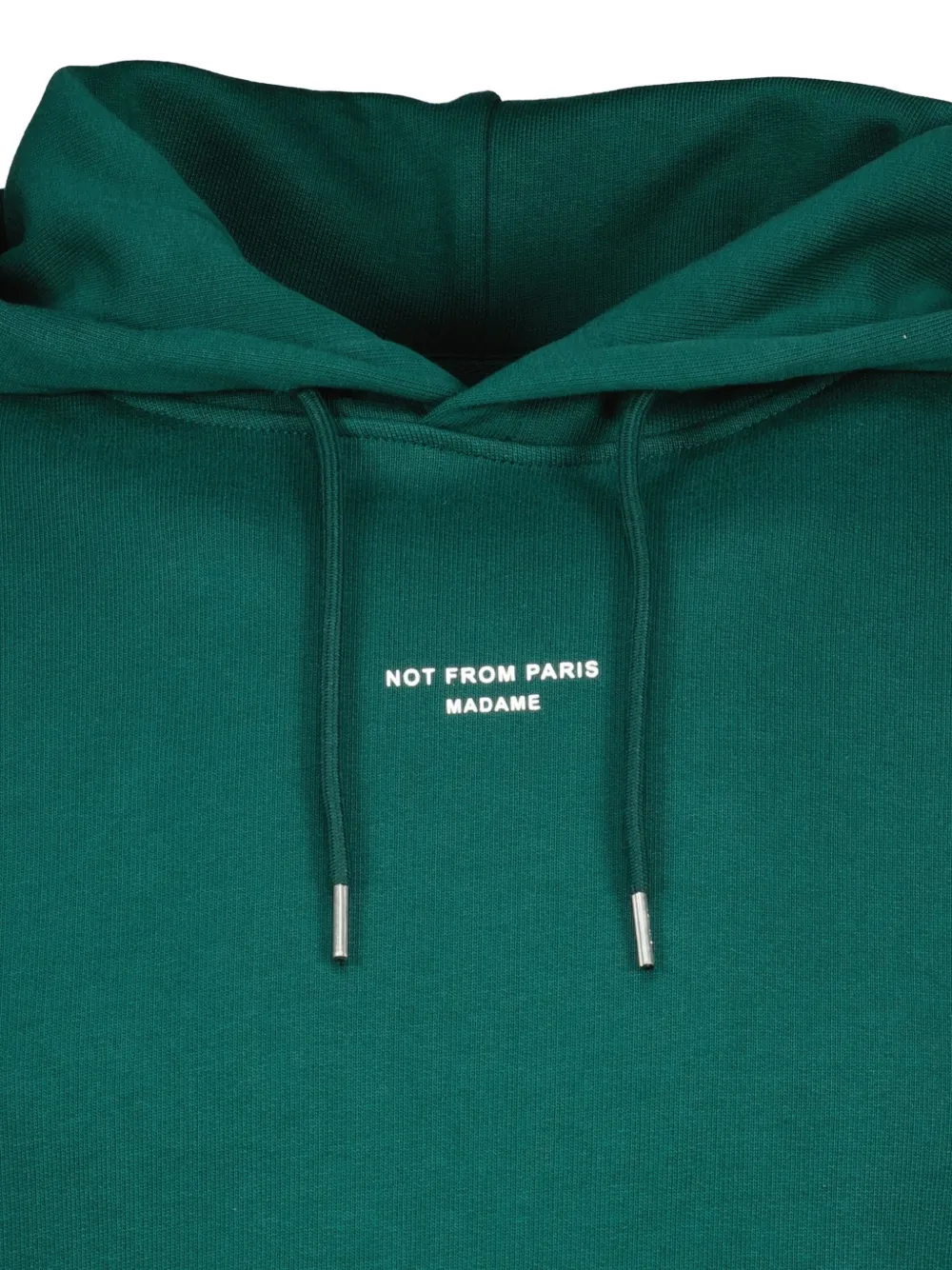 Drôle De Monsieur Hoodie met tekst Groen