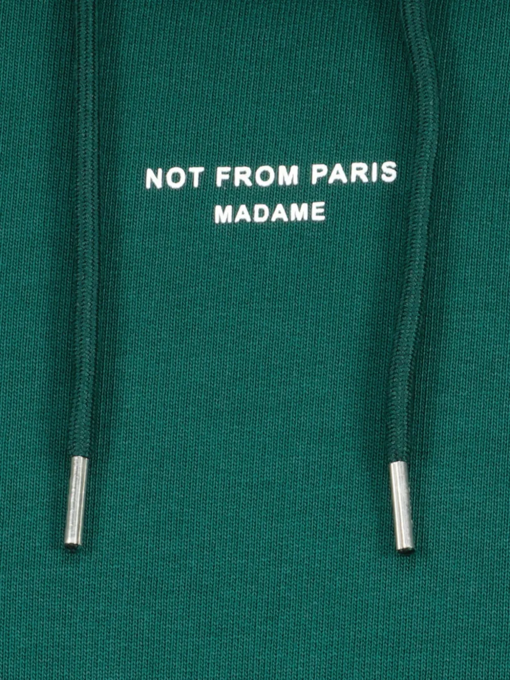 Drôle De Monsieur Hoodie met tekst Groen