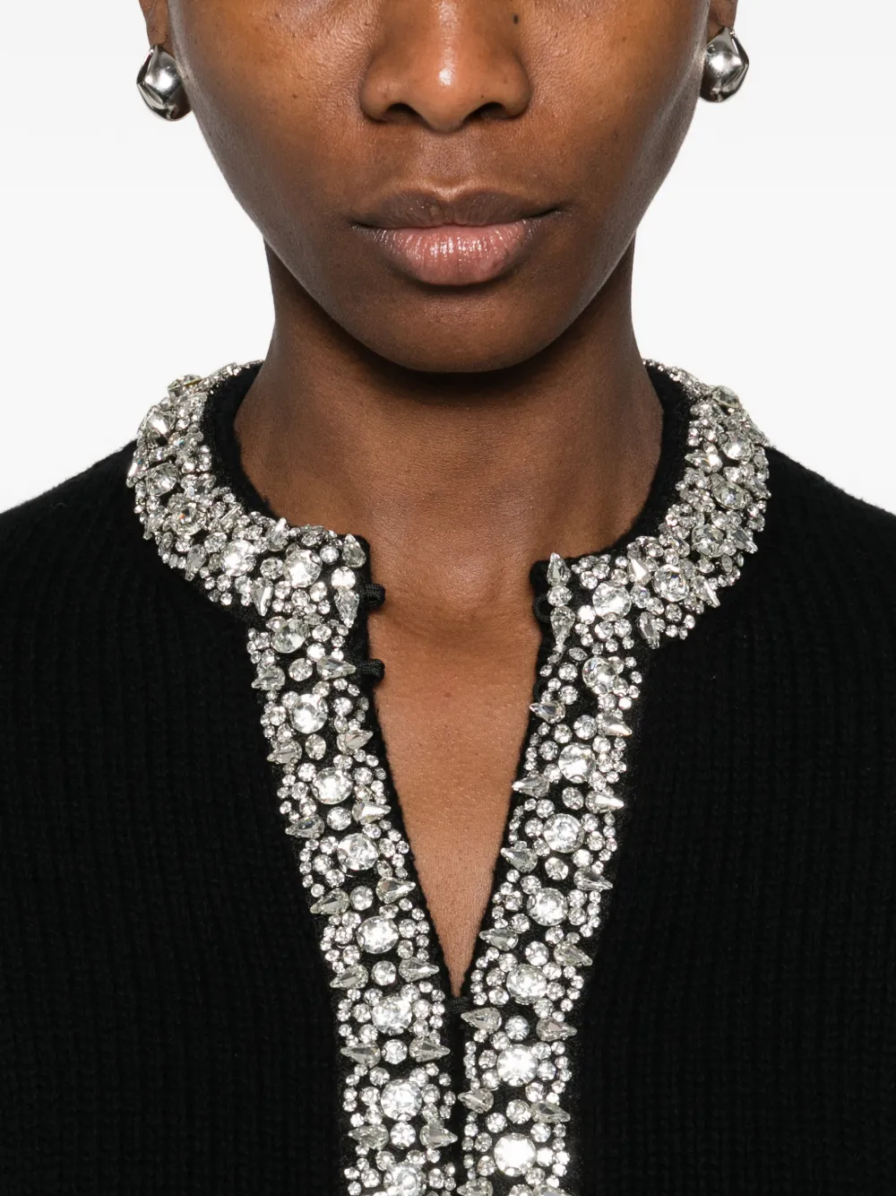 Trim-Embellished Cardigan