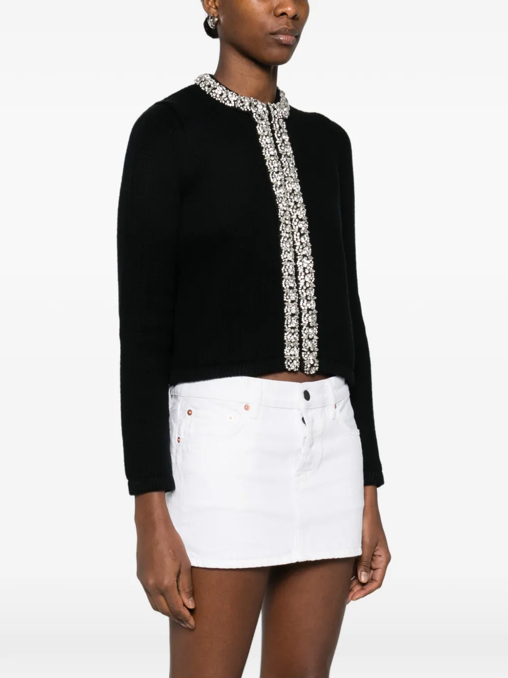 Trim-Embellished Cardigan
