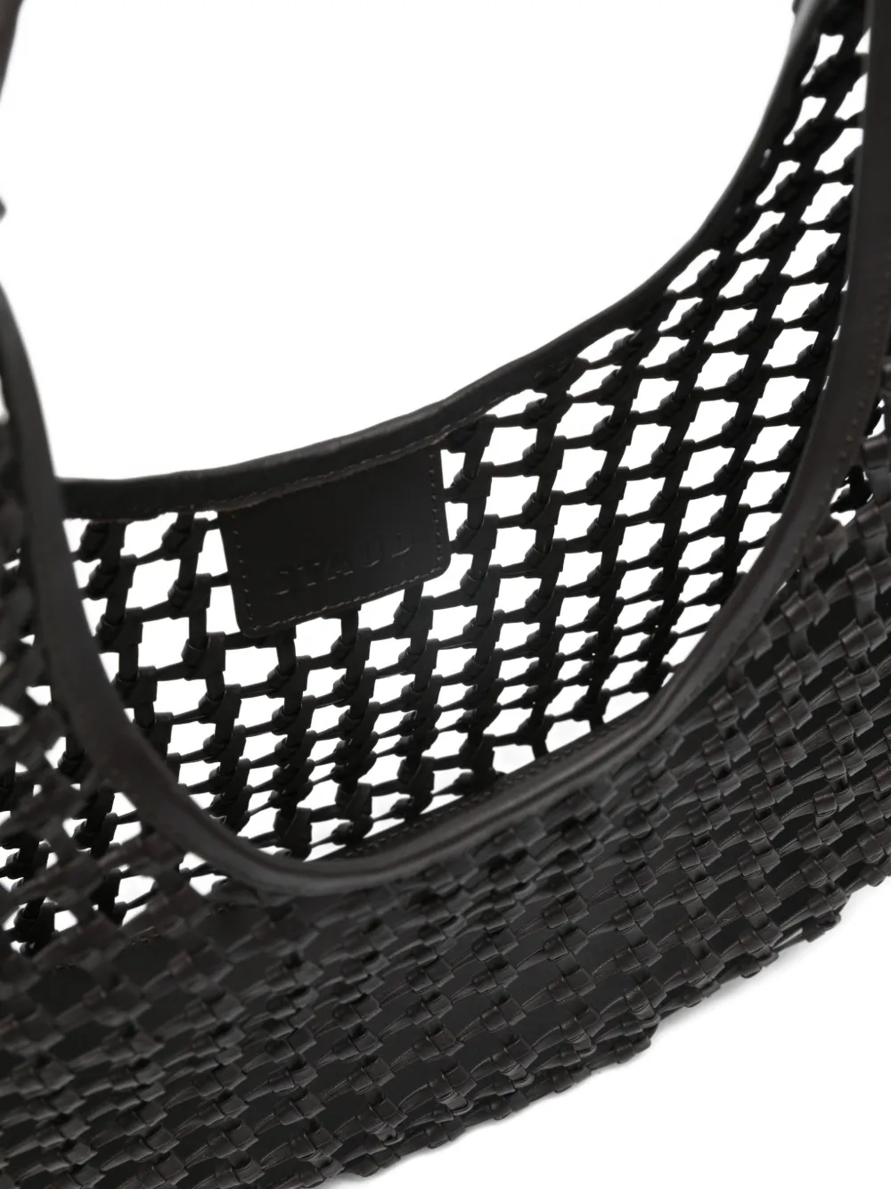STAUD Moon geweven shopper Bruin