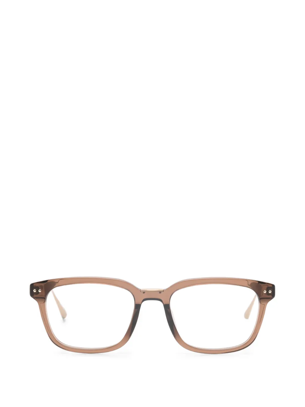 Linda Farrow Occhiali Mauro squadrati - Marrone